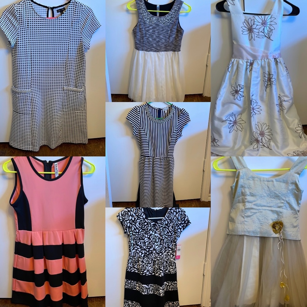 bundle of girls dresses (10-12)